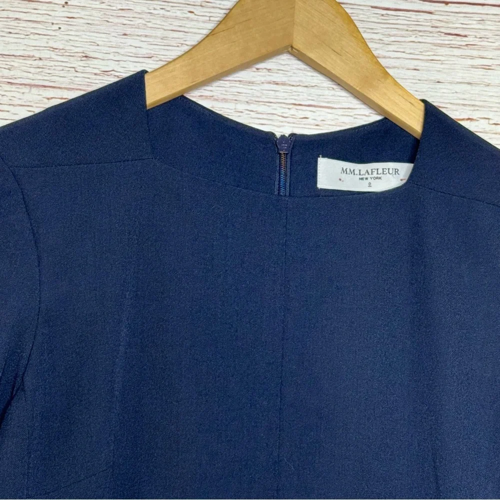 NWT MM LaFleur The Emily Dress - WonderTex in Galaxy Blue Sz 0 - Picture 10 of 16